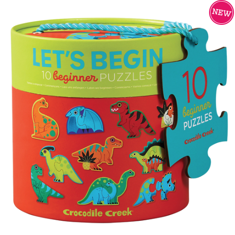 Crocodile Creek - Let's Begin 2 piece Puzzles Dinosaurs