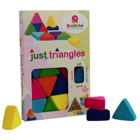 Rubbabu - The Rubbabu Just Triangles 16 piece