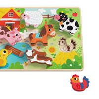 Tooky Toy - Chunky Puzzle Farm Animals
