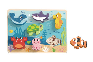 Tooky Toy - Chunky Puzzle Marine Life