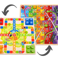 Tooky Toy - 2 In 1 Ludo/snakes And Ladders Game