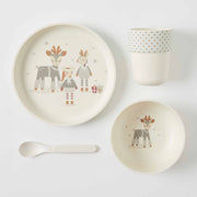 Jiggle And Giggle - Bamboo Dinnerware Christmas Helpers 4 Piece