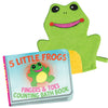 House of Marbles - Bath Book & Mitt Frog