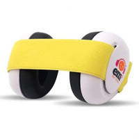 Ems For Kids - Baby Earmuffs White With Yellow Headband