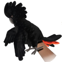 Hansa - Black Cockatoo Puppet