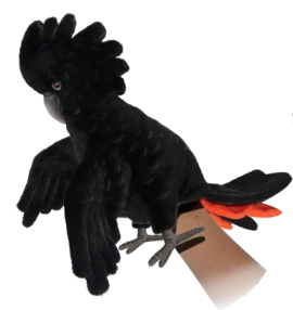 Hansa - Black Cockatoo Puppet