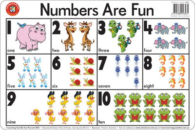 LCBF - Placemat Numbers are Fun