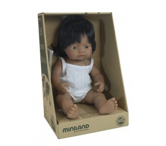 Miniland Dolls - 38cm Latin American Girl Boxed