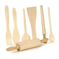 Egmont - Wooden Kitchen Utensils 7 piece