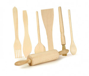 Egmont - Wooden Kitchen Utensils 7 piece