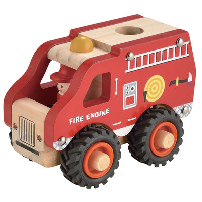 Toyslink - Wooden Fire Engine with Driver