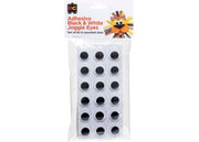 EC - Adhesive Joggle Eyes Black & White