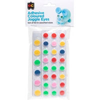 EC - Adhesive Joggle Eyes Coloured