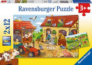 Ravensburger - Puzzle 2x12p Working On The Farm