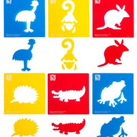 Ec - Stencils Australian Animal Set 2 6 Piece