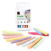 EC - Dustless Chalk Coloured 12 piece