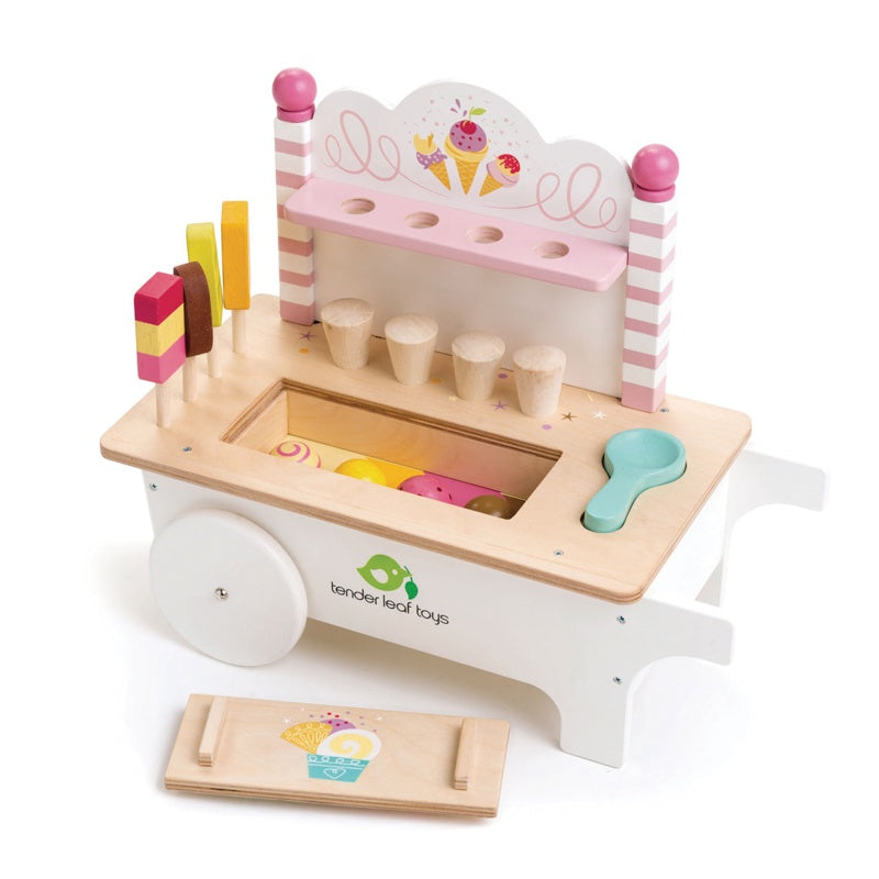 Tender Leaf Toys - Push Along Ice Cream Cart