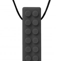 Ark Therapeutic - Chewable Necklace Textured Brick Stick XT-Medium Black