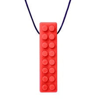 Ark Therapeutic - Brick Stick Textured Chewable Necklace Red Standard