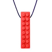 Ark Therapeutic - Chewable Necklace Textured Brick Stick Standard Red