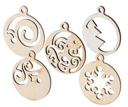 Zart - Wooden Xmas Baubles
