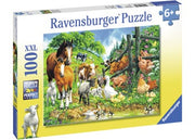 Ravensburger - Puzzle 100p Animal Get Together