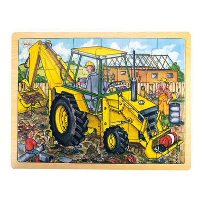 Bigjigs - Tray Puzzle Large 24 Piece Digger