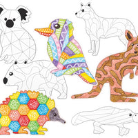Zart - Colourme Cardboard Australian Animals 21 Piece