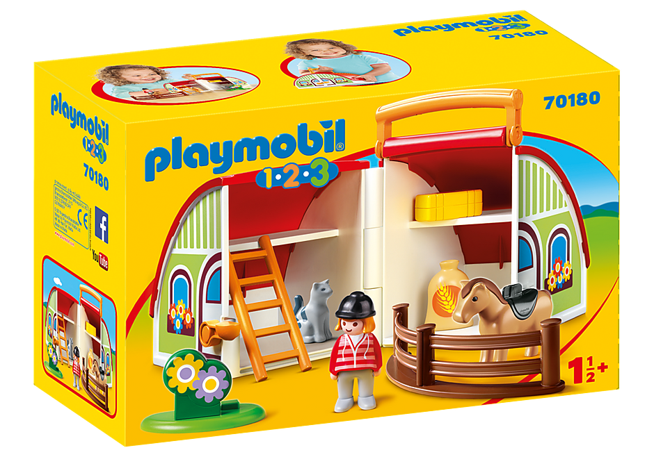 Playmobil - 123 My Take Along Pony Farm*