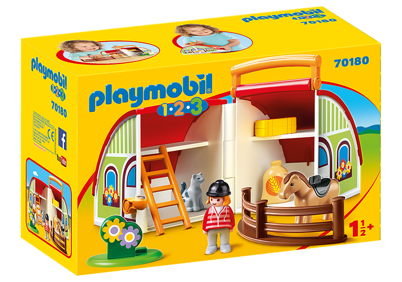 Playmobil 123 My Take Along Pony Farm* Little Wishes Toys Gifts