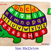 Fun Factory - Puzzle Raised Turtle Alphabet