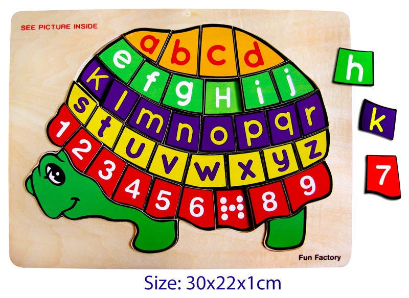 Fun Factory - Puzzle Raised Turtle Alphabet