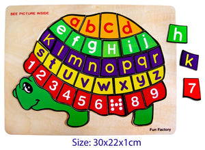 Fun Factory - Puzzle Raised Turtle Alphabet