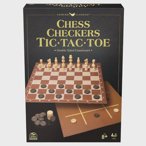 Cardinal Classics - Chess, Checkers, Tic-Tac-Toe