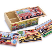 Melissa & Doug - Puzzles in a Box Vehicles