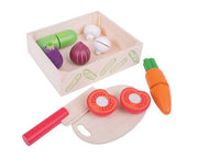 Bigjigs - Cutting Food Crate Veg