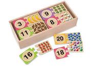Melissa And Doug - Wooden Puzzle Cards Numbers
