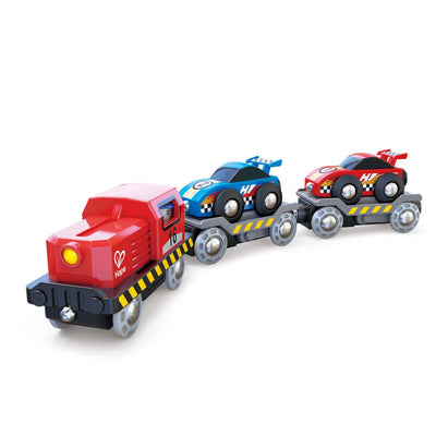 Hape - Race Car Transporter
