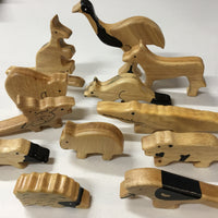 Sri Toys - Wooden Animals Natural Australian