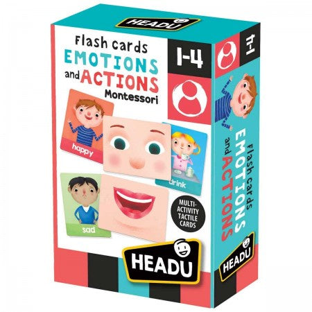 Headu - Montessori Flash Cards Emotions and Actions