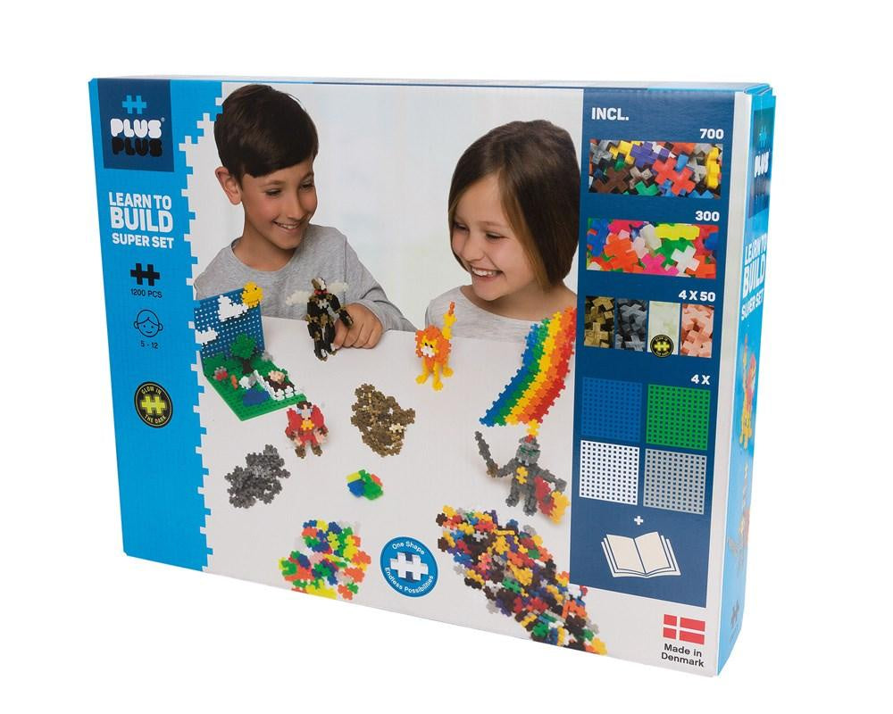 Plus Plus - Learn to Build Super Set Basic 1200 piece