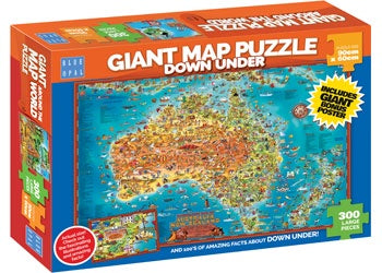 Blue Opal - Puzzle 300p Giant Map Down Under
