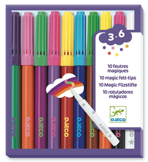 Djeco - 10 Magic Felt-Tip Pens