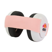 Ems for Kids - Baby Earmuffs White with Coral Headband