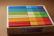 Skandico - Big Set Of Cubes And Bricks Rainbow