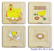 Fun Factory - Layer Puzzle Life Cycle Chicken