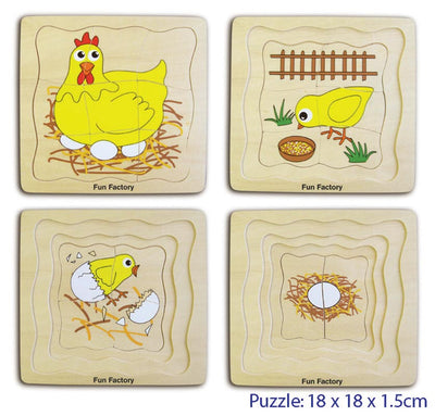 Fun Factory - Layer Puzzle Life Cycle Chicken
