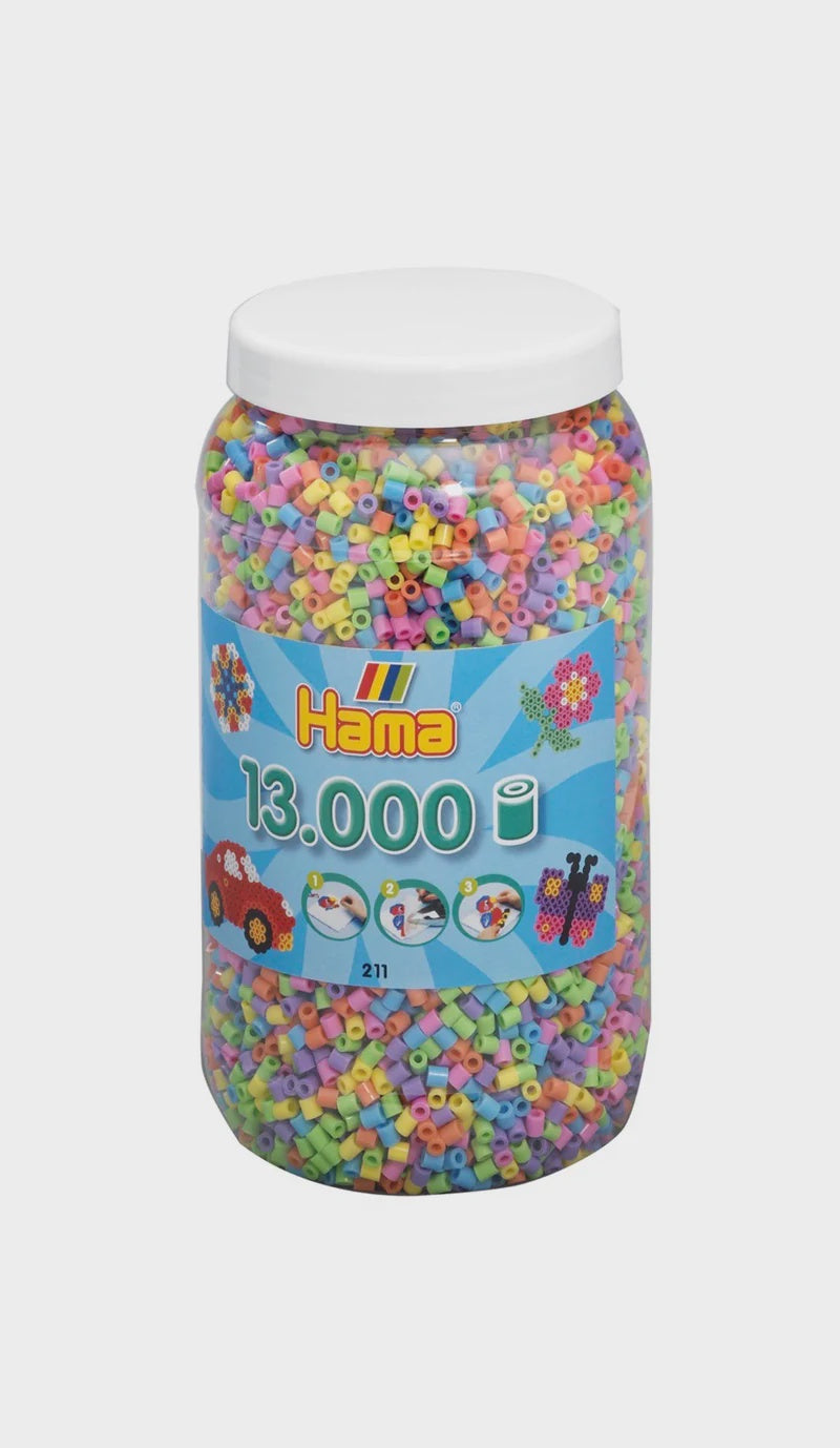 Hama - Beads Tub 13000 piece Pastel Mix