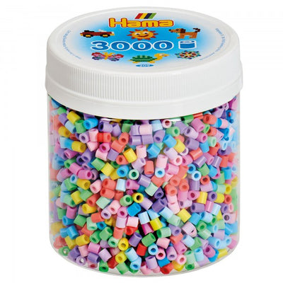 Hama - Beads Tub 3000 piece Pastel Mix