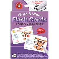 LCBF - Write & Wipe Flash Cards Primary School Skills